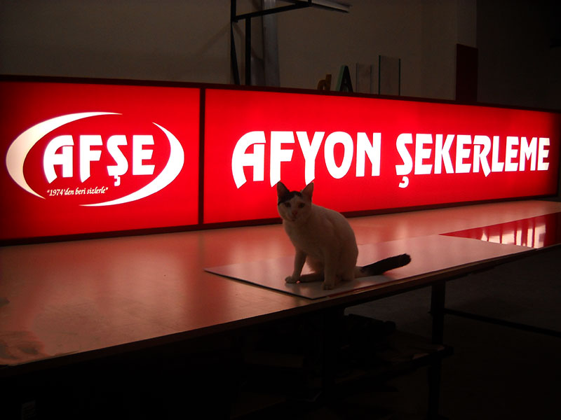 Afyon Şekerleme Işıklı Tabela
