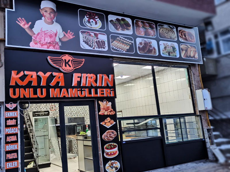Kaya Fırın Unlumamüller Kutu Harf Tabela